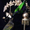 Fine Taxidermy Art Emerald Starlings Birds