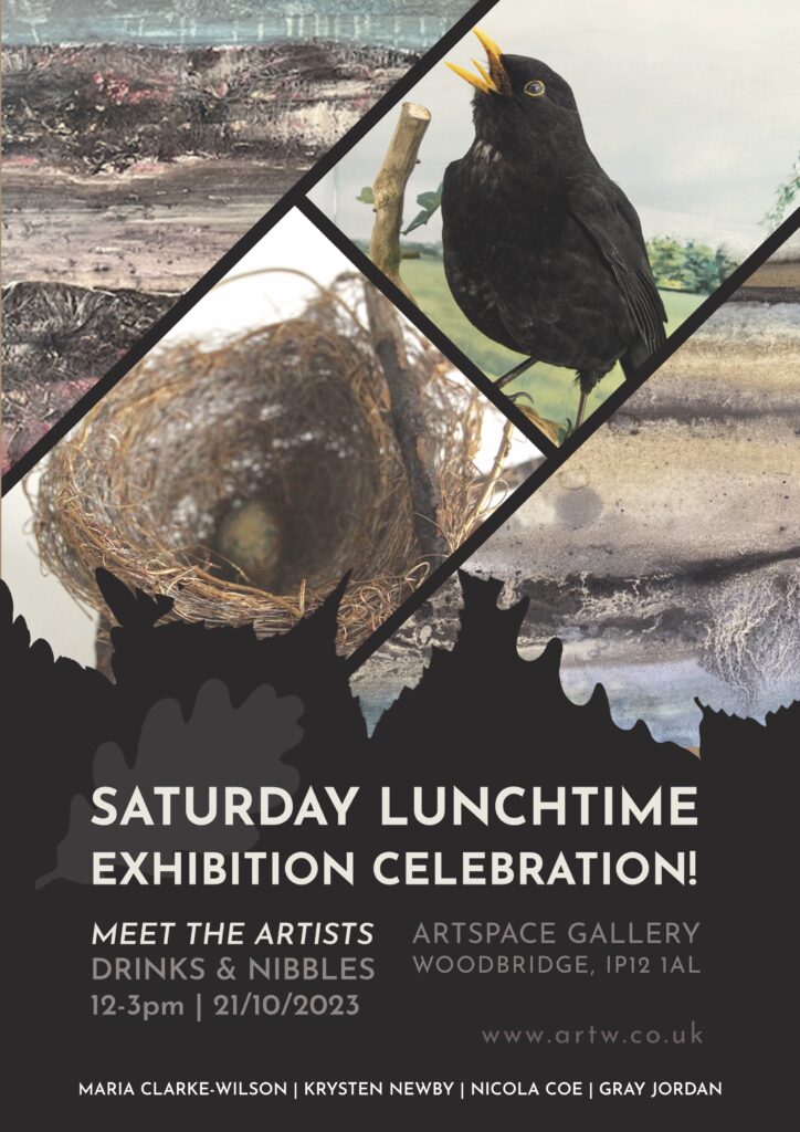 Poster for the 'For Nature' Art exhibition at Woodbridge, Suffolk
